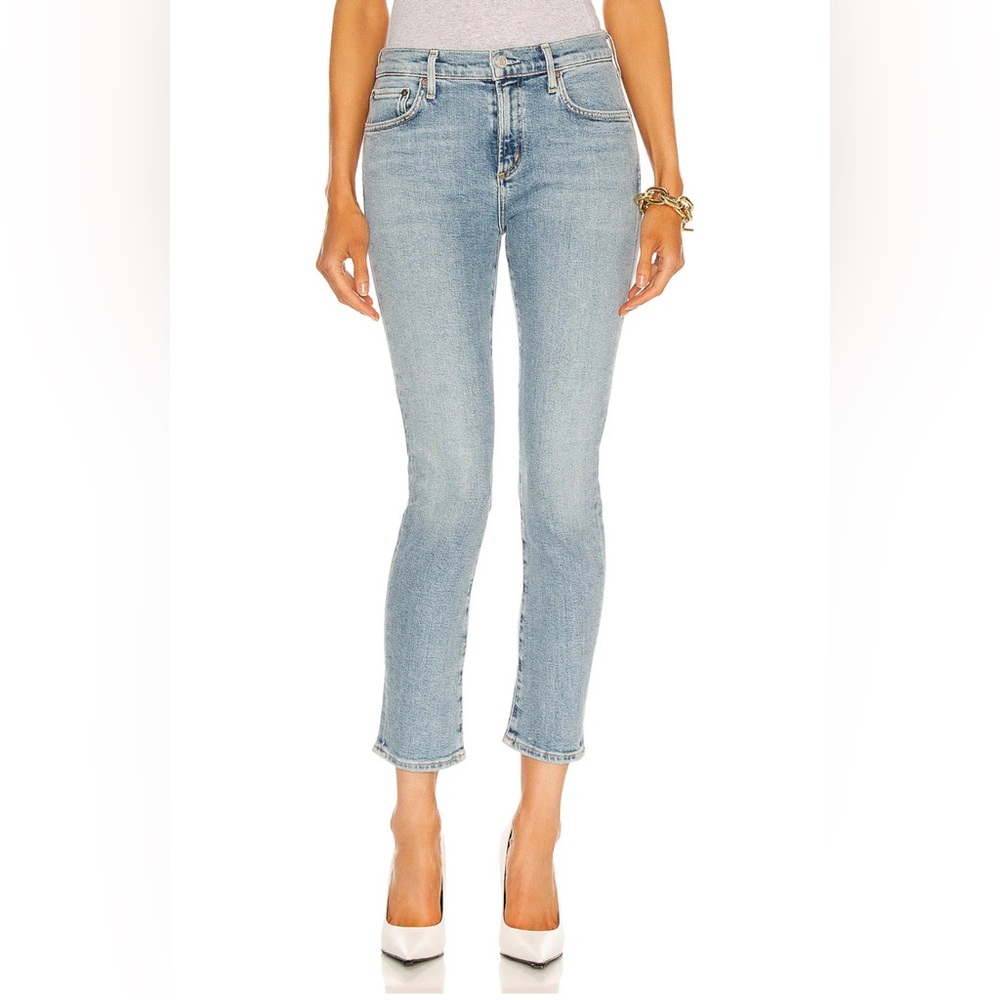 Agolde “Toni” straight leg jean, mid rise